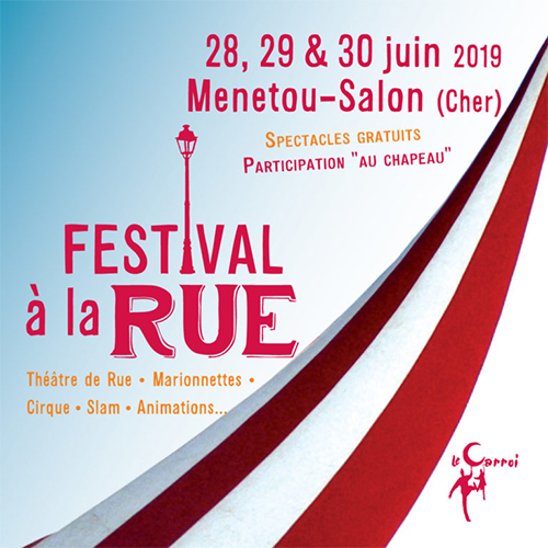 affiche festival à la rue 2019 et lien vers programme 2019